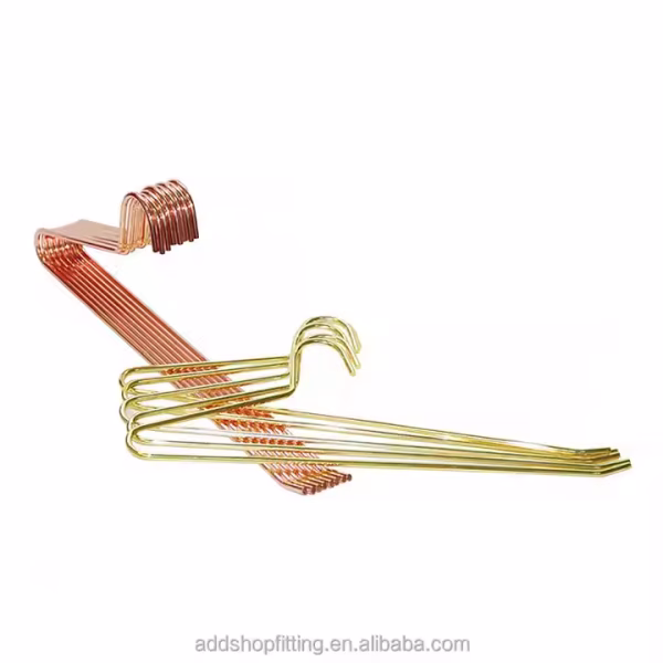 Steel 37.5 cm Rose Gold Silk Towel Scarf Skirt Pants Hanger for Whop Wardrobe Bathroom Living Room Clothing - Image 5