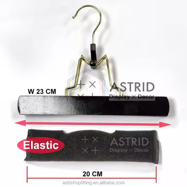 Astrid 20CM PU Black Tough Elastic Protective Foam hair extension hanger cover for retail sale - Image 2