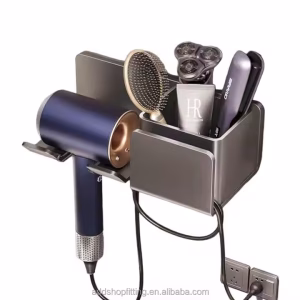 Bathroom Wall Display Hairdryer Shelf Stand Rack Hair Dryer Holder
