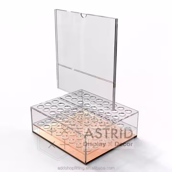 Custom logo Box 48 Bottles Fragrance Sign Organizer Stand Acrylic case Perfume Display - Image 5
