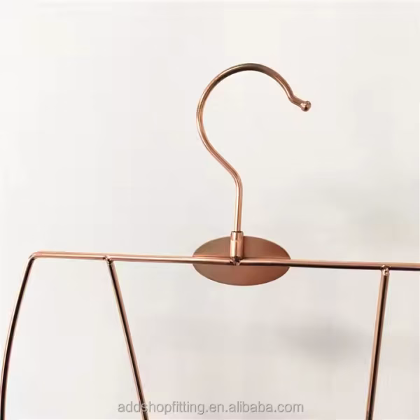 Custom Laser Logo Woman Steel Beachwear Swimsuit Swimwear Bikini Hangers for Display - Image 4