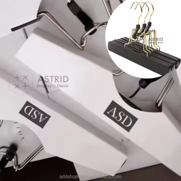 Astrid 23 cm custom logo pants hair extension hanger cardboard packing for hair salon