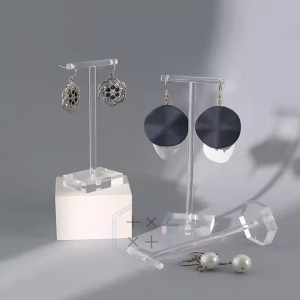 T-bars Acrylic Earring/Jewelry Display Rack Stand for Jewelry Shop