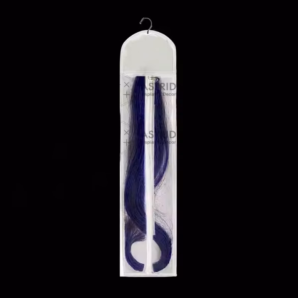 Astrid 14 X 60 cm Custom logo Packaging Clips Hair Extensions Hanger Wig Bags - Image 5