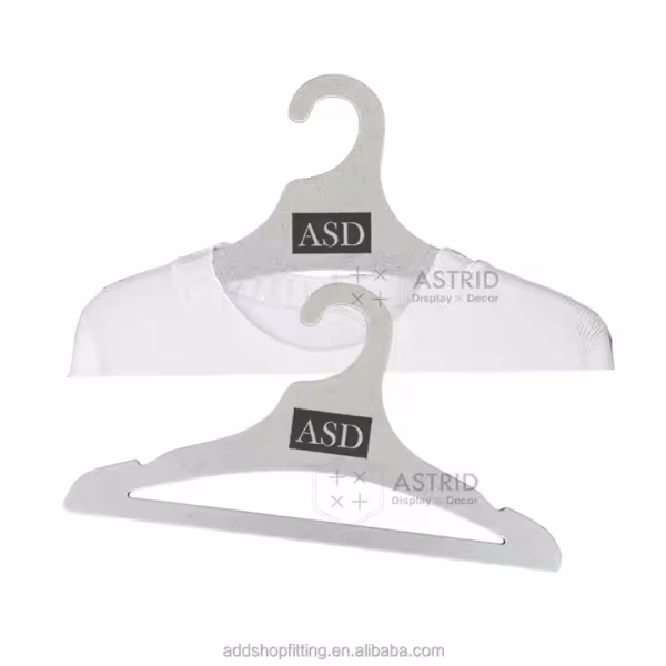 42.5 cm Functional Custom Logo Eco Friendly Card Paper thicken Cardboard clothes Hanger for shop display