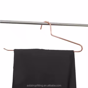 Steel 37.5 cm Rose Gold Silk Towel Scarf Skirt Pants Hanger for Whop Wardrobe Bathroom Living Room Clothing