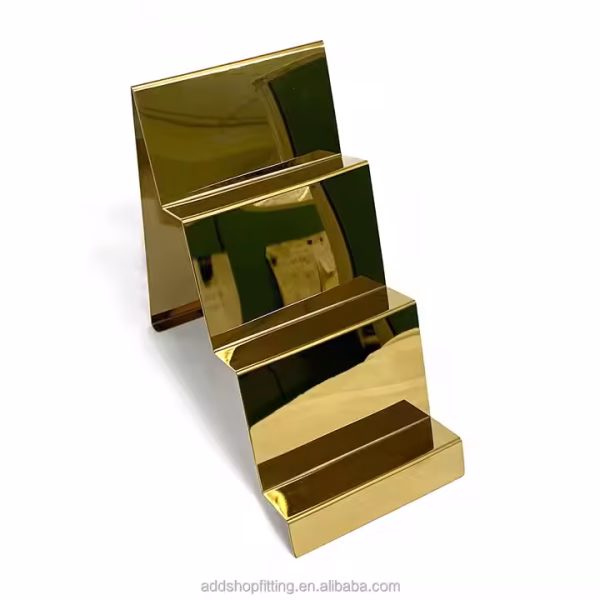Durable Stainless Steel Custom Logo High End Holder Wallet Stand Display for Retail Shop - Image 6