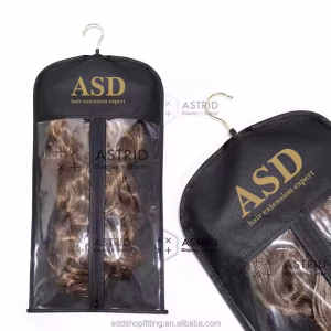 Astrid 29 X 60 cm Custom logo Non Woven Display Hanger Packaging Wig Hair Bag