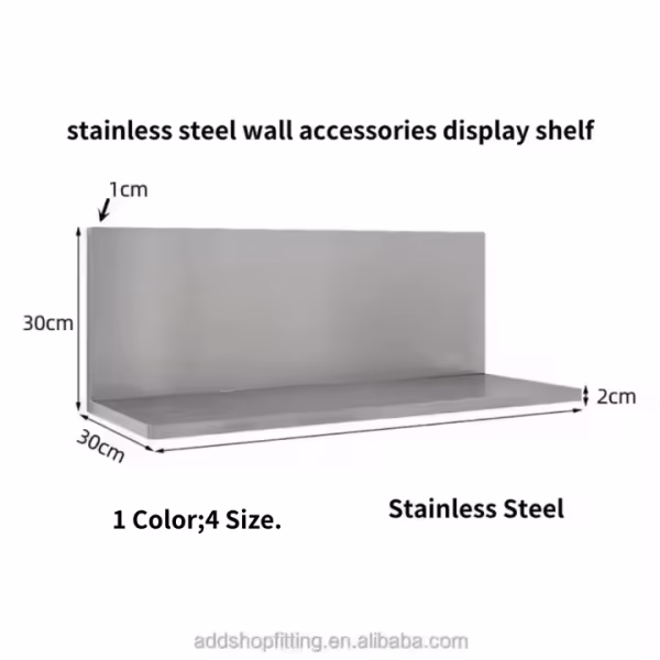 Multifunctional Stainless Steel Wall Rack Shoes Clothes Bag Accessories Display Shelf - Image 2