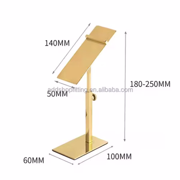 Custom logo Stainless Steel Gold Shop Display High Heels Stand Shoes Racks - Image 2