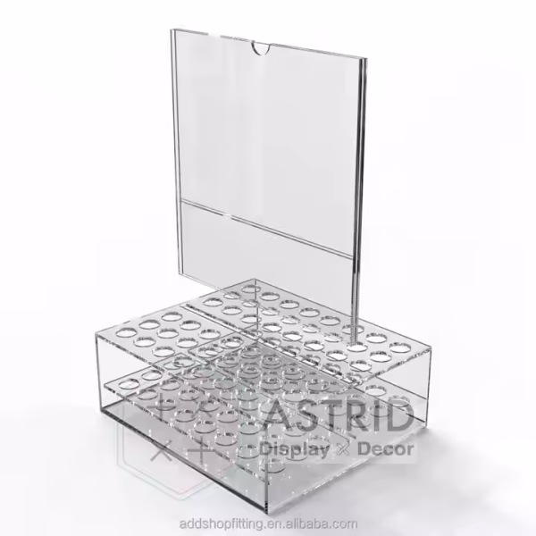 Custom logo Box 48 Bottles Fragrance Sign Organizer Stand Acrylic case Perfume Display - Image 3