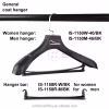 Astrid 40CM Custom Logo PP Black Plastic Clothes Hanger for Store Display - Image 3