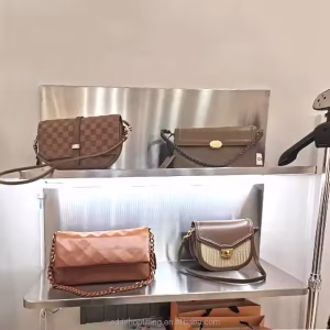 Multifunctional Stainless Steel Wall Rack Shoes Clothes Bag Accessories Display Shelf