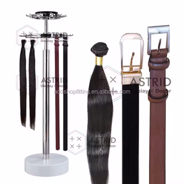 Astrid 162 CM Stainless Rotating Rack Display Stand Wig Hair Extension Display for Hair Salon