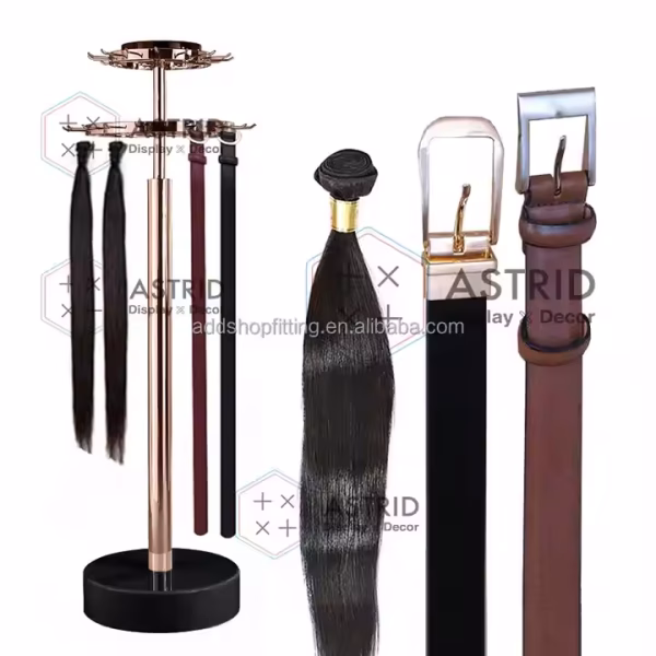 Astrid 162 CM Stainless Rotating Rack Display Stand Wig Hair Extension Display for Hair Salon - Image 2