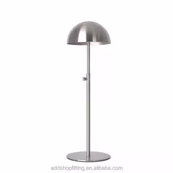 Adjustable Stainless Steel Cap Rack Holder Hat Display for Shop - Image 4