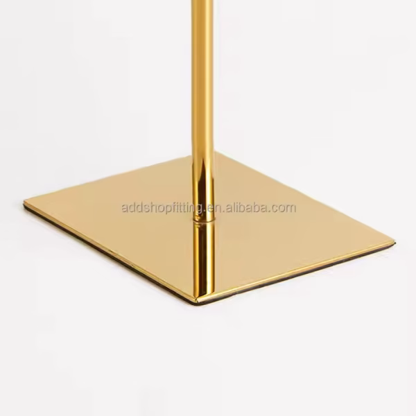Durable Stainless Steel Custom Logo Luxury Stainless Rack Purse Backpack Women Bag Display Stand - Image 5