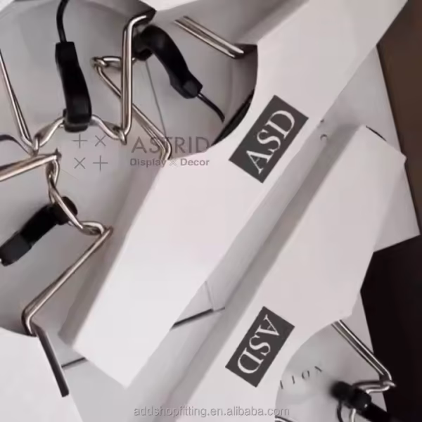 Astrid 23 cm custom logo pants hair extension hanger cardboard packing for hair salon - Image 6