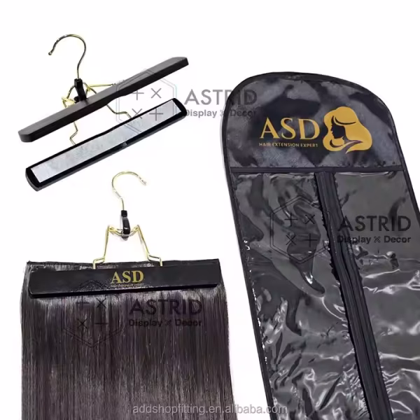 Astrid 29 X 60 cm High End Custom logo Satin Silk Fabric Wig Hair Bag