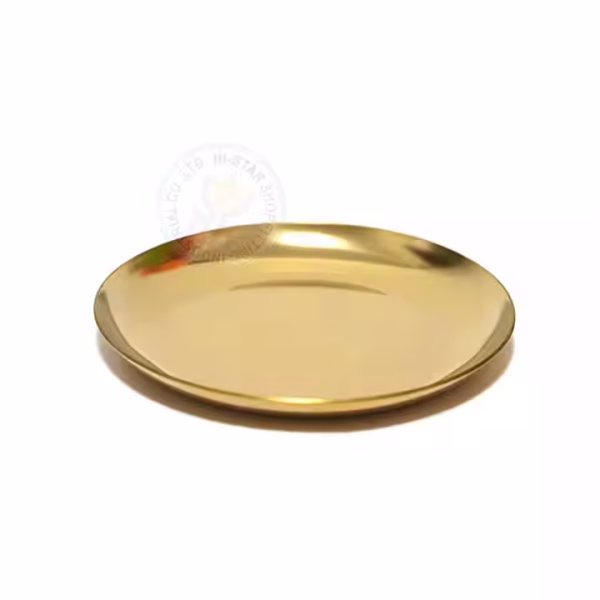 10 cm Durable Stainless Steel Gold Decorative Display Ring Earring Jewelry Tray - Image 4