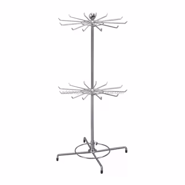 Metal Stand on Counter Hook Hair Extension Display - Image 6