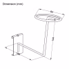 Metal Wire Hat Holder for Grid Panel - Image 2