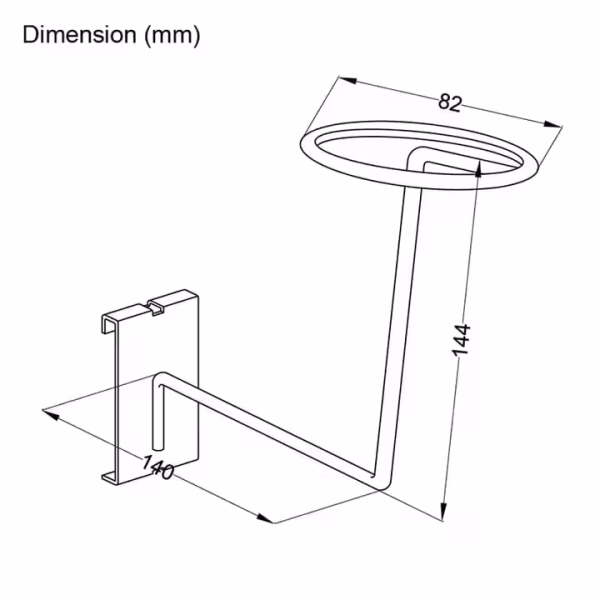Metal Wire Hat Holder for Grid Panel - Image 2