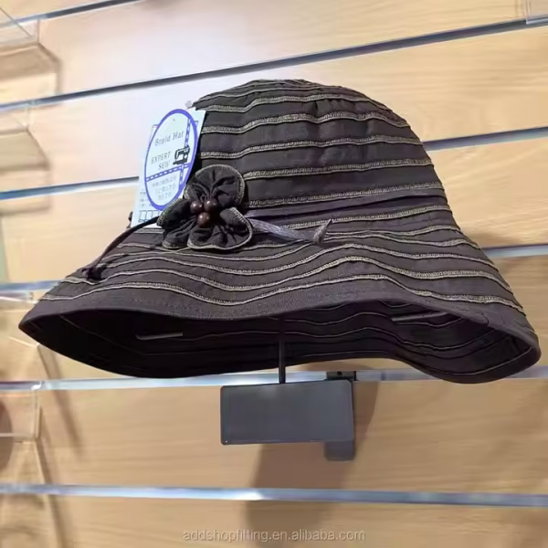 Metal Wire Slatwall Hat Holder for Shop Display - Image 3