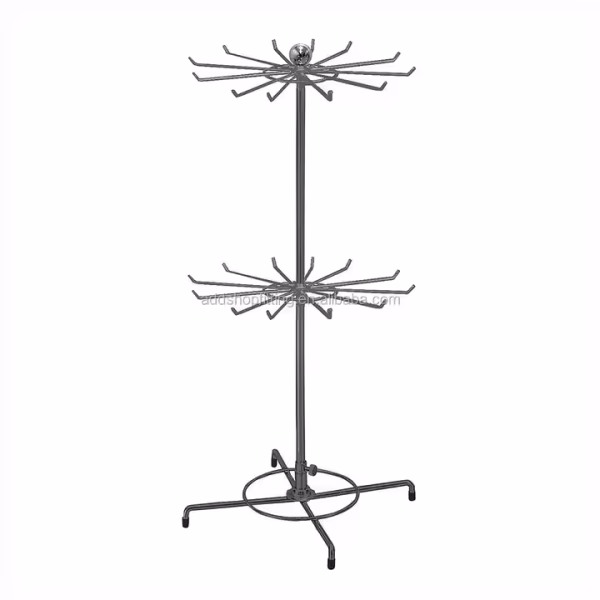 Metal Stand on Counter Hook Hair Extension Display - Image 4