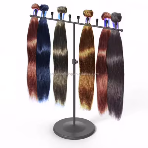 T Arm Metal Hair Extension Display Stand for Shop