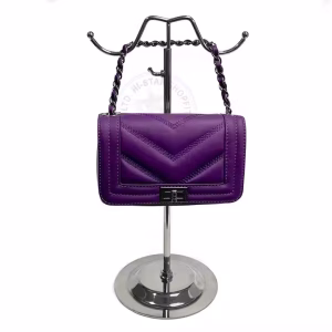 Durable Stainless Steel Custom logo Rack Purse Backpack Bag Handbag Display Stand for Shop Display