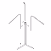 3 Ways Metal Clothing Display Rack for Retail - Image 2