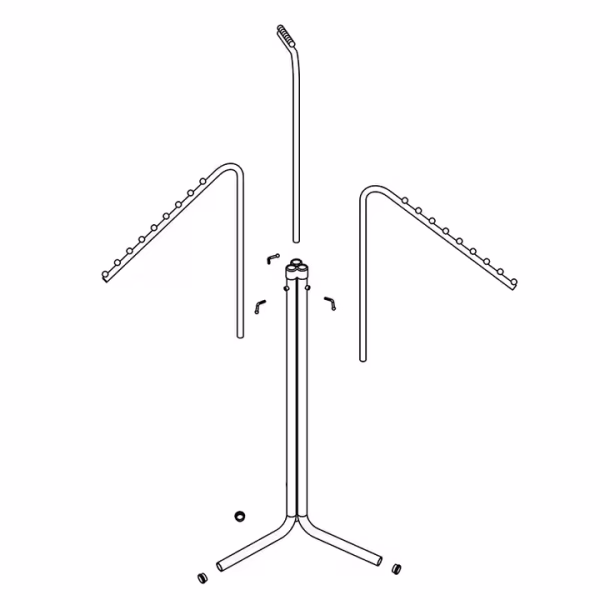 3 Ways Metal Clothing Display Rack for Retail - Image 2