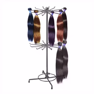 Metal Stand on Counter Hook Hair Extension Display