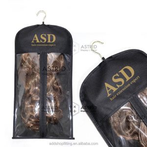 Astrid 45 X 60 cm Big Non Woven Display Custom logo Wig Hair Bag for Hanger