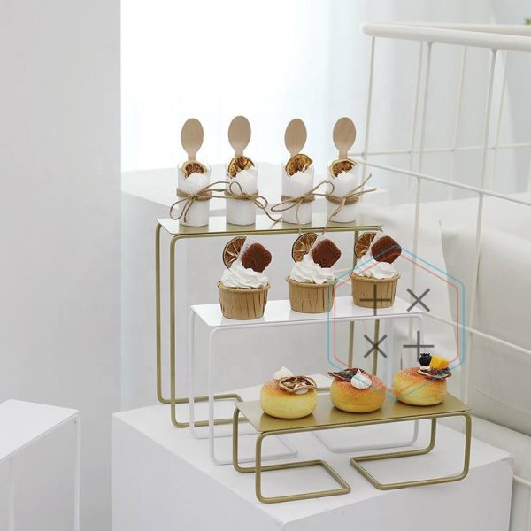 Metal Buffet Display Stand, Food Serving Rack for Wedding & Catering Events