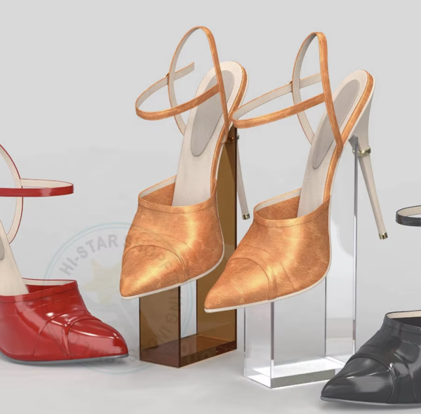 Acrylic Shoe Display Stand, High-End Transparent Shelf for Retail Stores - Image 2