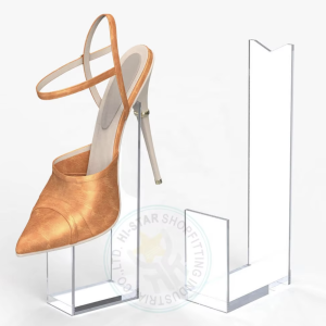 Acrylic Shoe Display Stand, High-End Transparent Shelf for Retail Stores