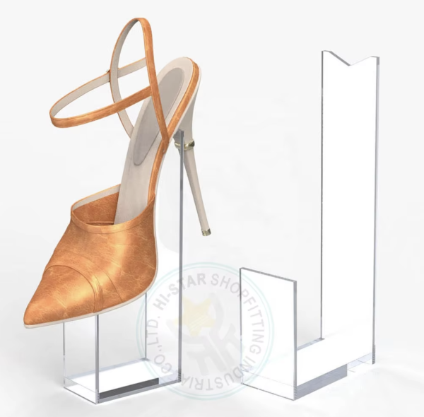 Acrylic Shoe Display Stand, High-End Transparent Shelf for Retail Stores