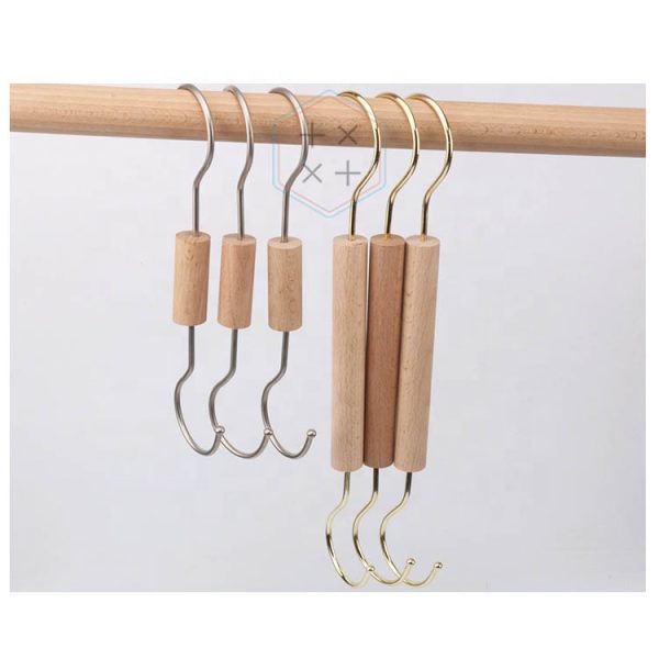 Wooden Single Hook Wig Hair Extension Hanger for Salon and Retail Shop - Image 3