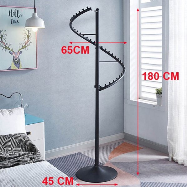 Freestanding Garment Steel Spiral Clothing Display Rack for Fashion Retail Stores - Image 4