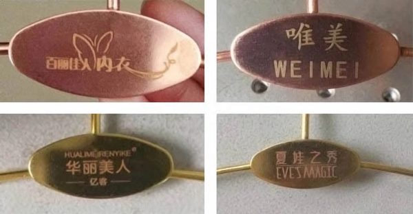 Gold Underwear Bra Hangers for Boutique Display and Retail Stores - Image 6