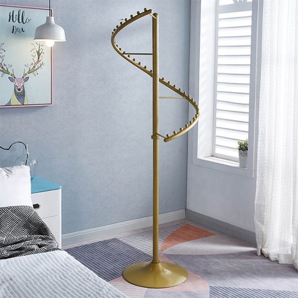 Freestanding Garment Steel Spiral Clothing Display Rack for Fashion Retail Stores - Image 3