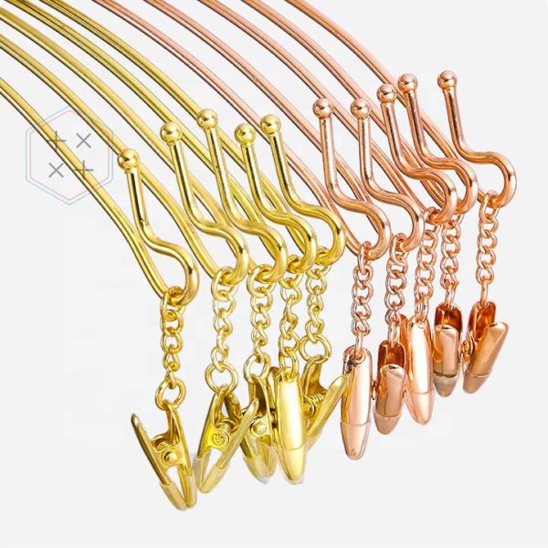 Gold Underwear Bra Hangers for Boutique Display and Retail Stores - Image 2
