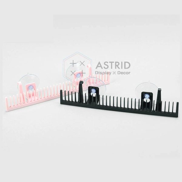 Wall-Mounted Wig Display Rack – ABS Holder for Hair Extensions with Custom Logo - Image 6