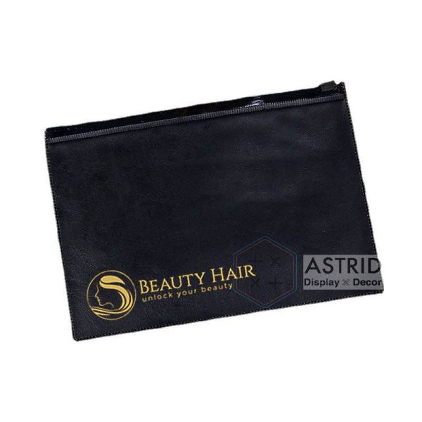 Custom Logo PVC Hair Extension Display Bag – 14x60cm Hanger Packaging for Wigs - Image 6