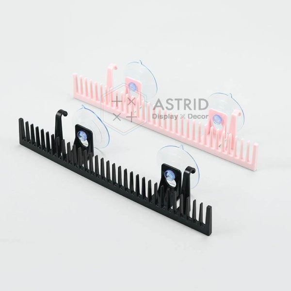 Wall-Mounted Wig Display Rack – ABS Holder for Hair Extensions with Custom Logo - Image 4