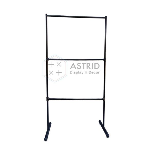 Movable 3-Tier Wig & Hair Extension Rack, Gold Rolling Rail Display Stand for Salons - Image 6
