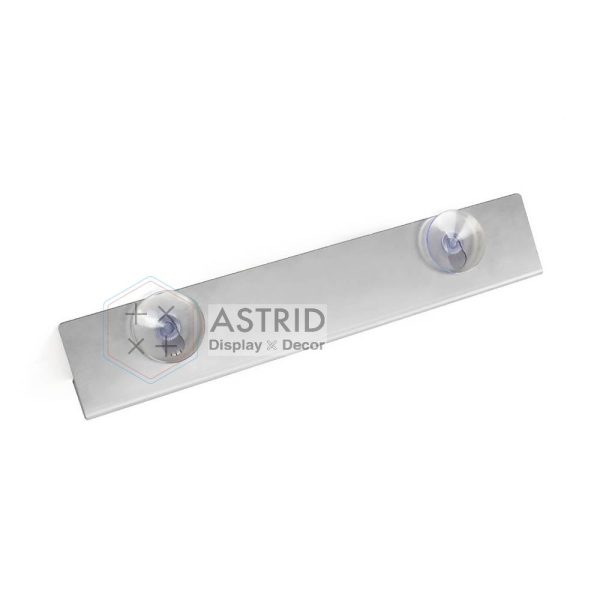 Wall-Mounted Wig Display Rack – Silver Stainless Steel Holder for Hair Extensions with Custom Logo - Image 4